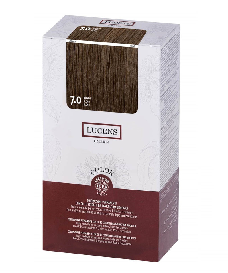 Lucens Hair Color Blonde 7.0 Made in Italy 145ml