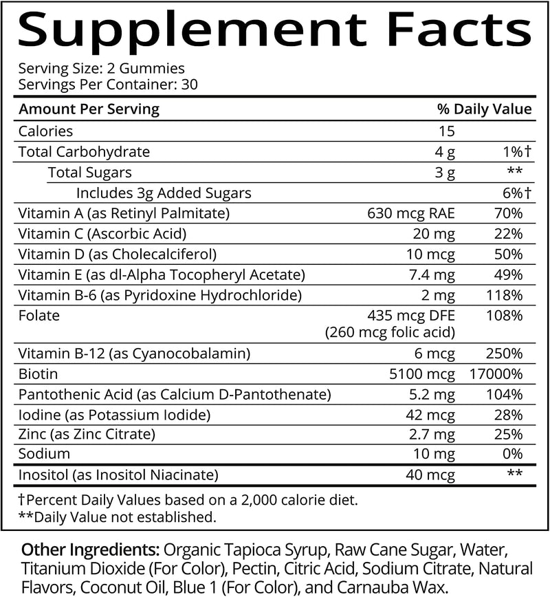 Sugarbearhair Vitamins 60 Gummies - 6 Month Pack