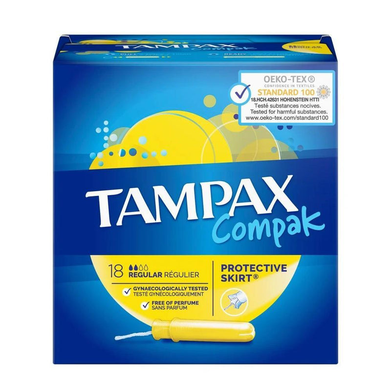 Tampax Compak Protective Skirt Regular 18's Tampons