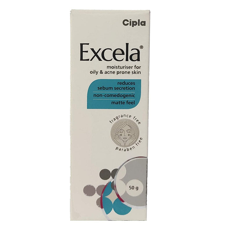 Cipla Excela Moisturiser for Oily & Acne Prone Skin 50g