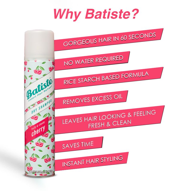 BATISTE Ba fruity & cheeky Cherry Wit Dry Shampoo -200ml