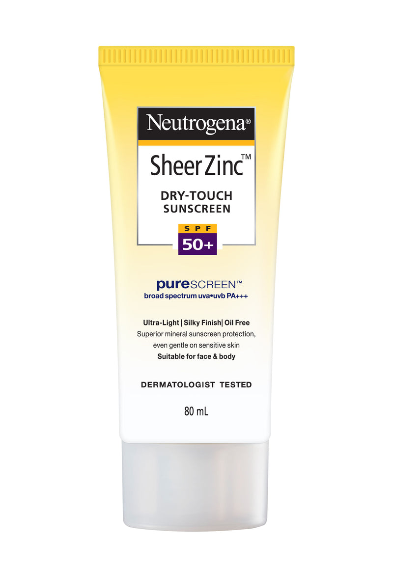 Neutrogena Sheer Zinc Dry Touch Sunscreen SPF50+,80ml