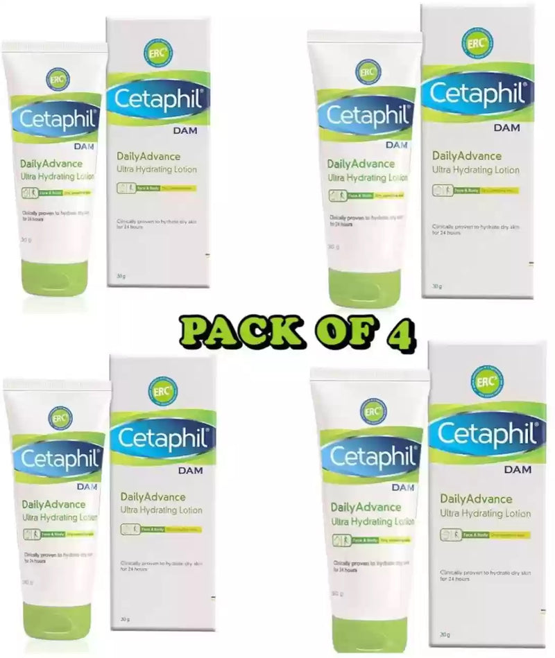 Cetaphil Daily Advance Ultra Hydrating Lotion-30gm(Pack of 4)