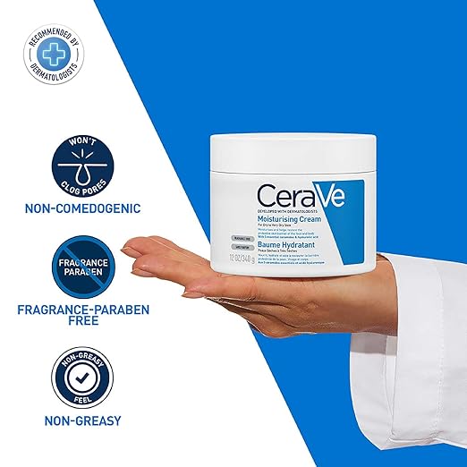 CeraVe Moisturizing Cream for Dry to Very Dry Skin- 340gms