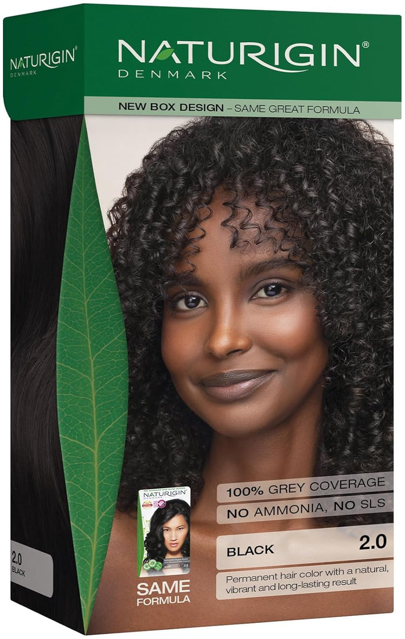 Naturigin Permanent Hair Colour - Black 2.0 115ml