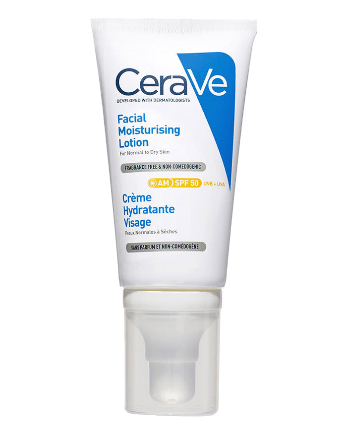 CeraVe AM Facial Moisturising Lotion For Normal to Dry Skin SPF 50- 52ml