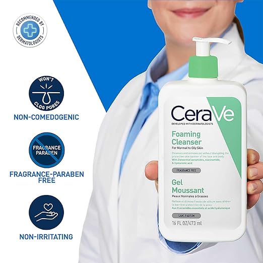 CeraVe Foaming Cleanser Normal to Oily Skin -473ml