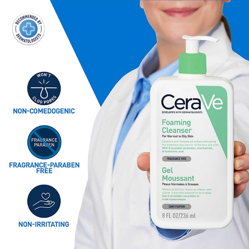 CeraVe Foaming Cleanser Normal to Oily Skin -236ml