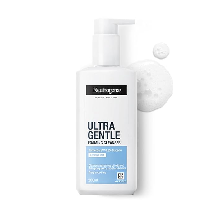 Neutrogena Ultra Gentle Foaming Face Cleanser-For Sensitive Skin-200ml