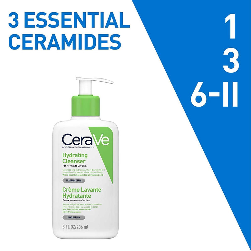 CeraVe Hydrating Cleanser for Normal to Dry Skin -236ml