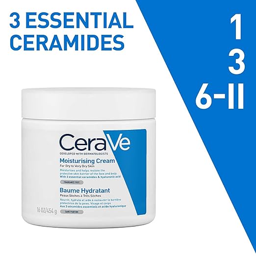 CeraVe Moisturizing Cream for Dry to Very Dry Skin- 454gms