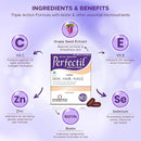 Perfectil Multivitamin Supplements For Men & Women, Packed With Biotin And Grape Seed Extract For Radiant And Younger-Looking Skin, Hair Fall Control, Stronger Nails- 30Tablets (1box)
