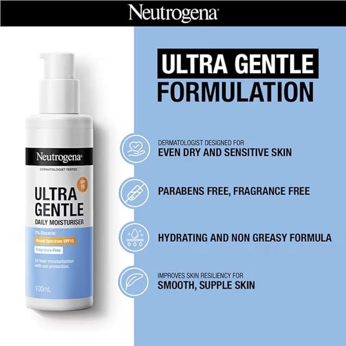 Neutrogena Ultra Gentle Daily Moisturiser SPF15 100mL