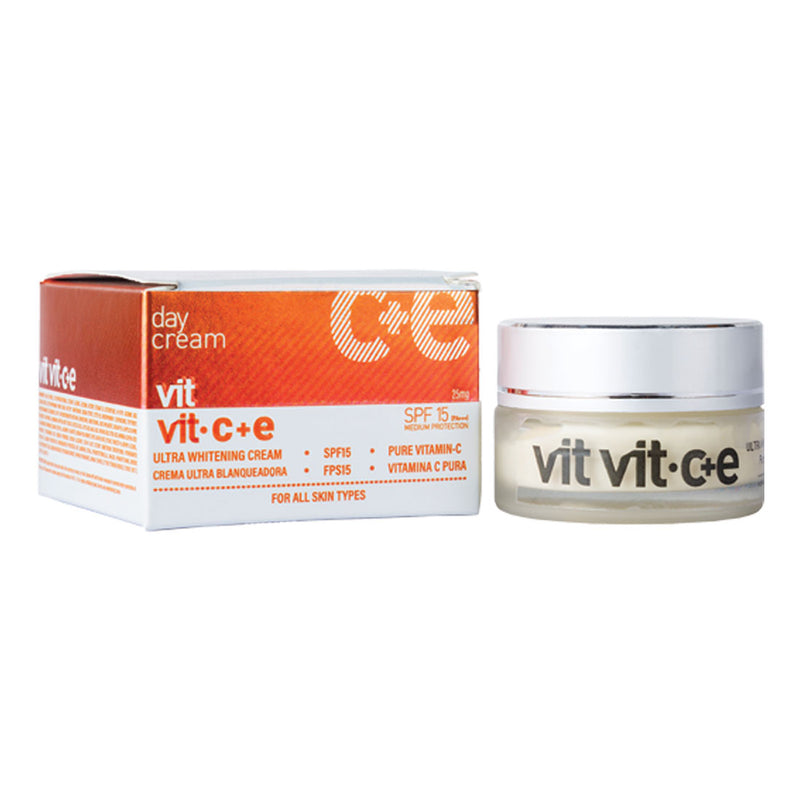 Vit Vit C+E Ultra Whitening Cream With Pure Vitamin C, SPF15 25ml