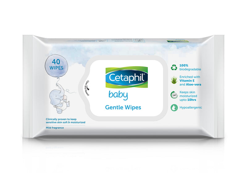 Cetaphil Baby Gentle Wipes- 40 wipes
