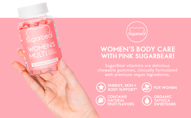 SugarBearHair Women's Multi Vegan Vitamin 60 Gummies - 6 Month Pack