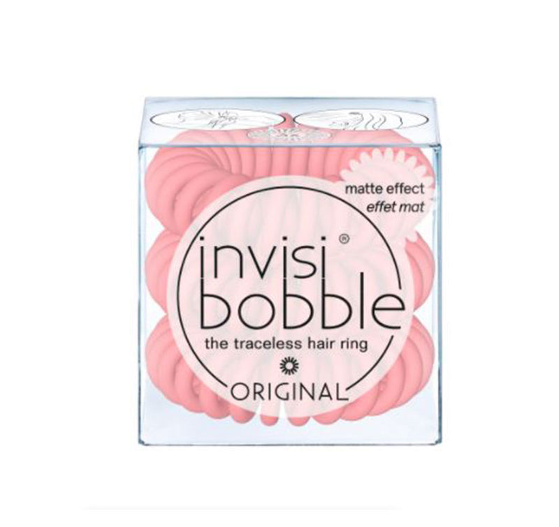 INVISIBOBBLE ORIGINAL Matte - ME, Myselfie and I Hair Ties, 3 Pack - Traceless, Strong Hold, Waterproof - Suitable for All Hair Types