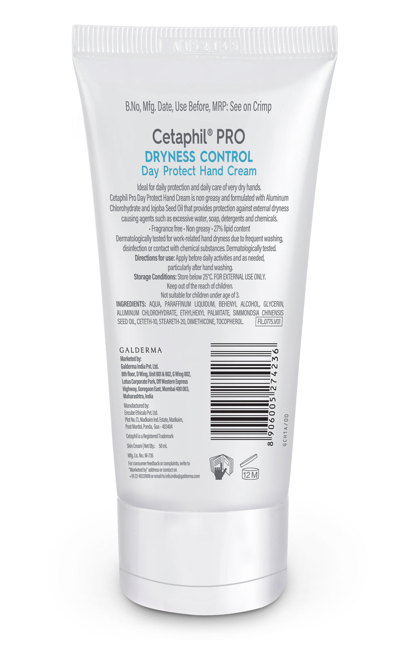 Cetaphil PRO Dryness Control Day Protect Hand Cream-50ml