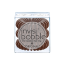 INVISIBOBBLE ORIGINAL Pretzel Brown Hair Ties, 3 Pack - Traceless, Strong Hold, Waterproof - Suitable for All Hair Types