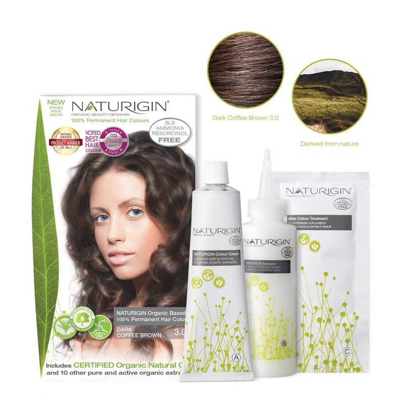 Naturigin Permanent Hair Colour -Dark Coffee Brown 115ml