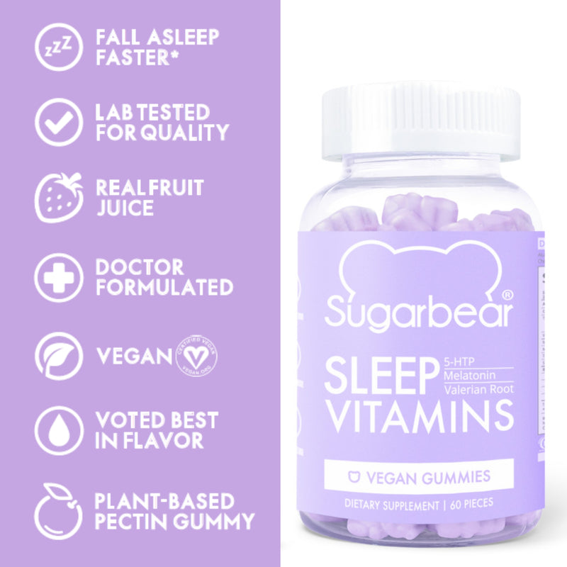 Sugarbear Sleep Vitamins 30 Vegan Gummies