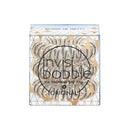 INVISIBOBBLE Original Time to Shine Bronze Me Pretty Hair Ties, 3 Pack - Traceless, Strong Hold, Waterproof - Suitable for All Hair Types