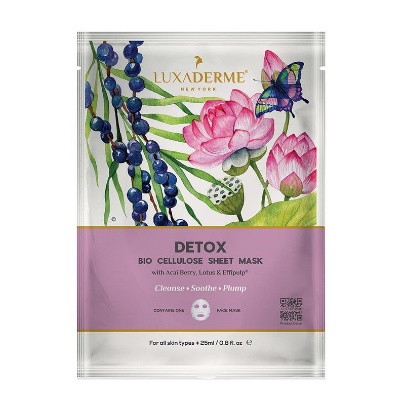 LuxaDerme Detox Bio Cellulose Sheet Mask