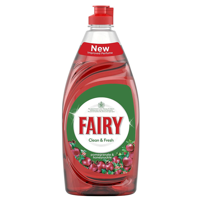 Fairy Clean and Fresh, Pomegranate and Honeysuckle Washing Up Liquid, 520 ml
