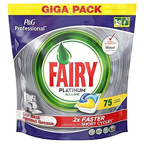 Fairy Platinum All in One Dishwasher Pods (75 Lemon)