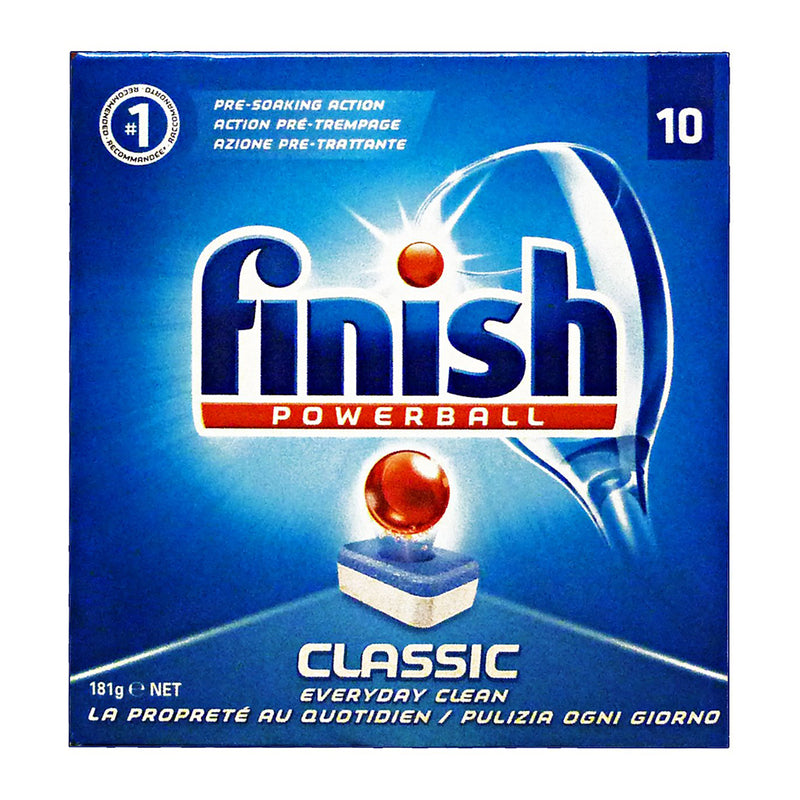 Finish Pre-Soaking Action Classic Dishwasher Pods - 10 Count