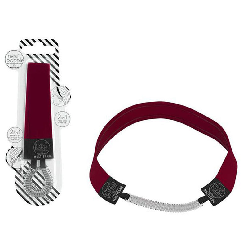 INVISIBOBBLE MULTIBAND Red-y To Rumble Hair Band and Hair Tie - 2-in-1 band