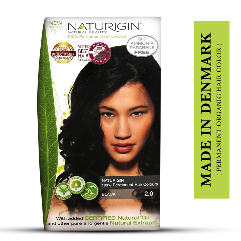 Naturigin Permanent Hair Colour - Black 2.0 115ml