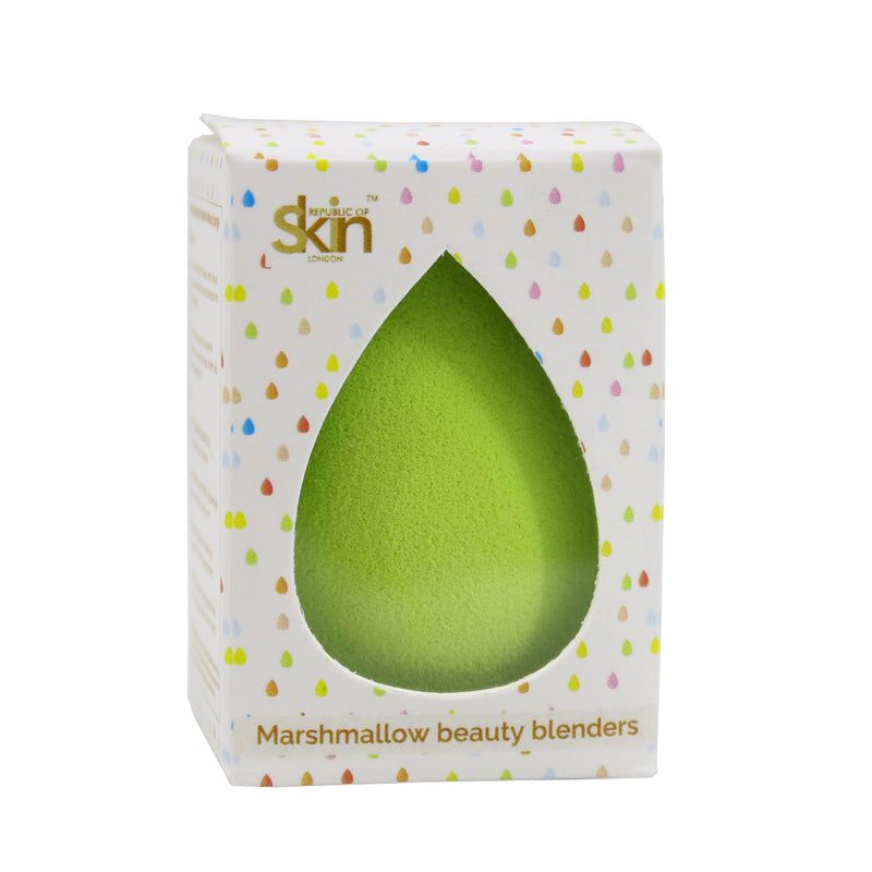 REPUBLIC OF SKIN ® LONDON – MARSHMALLOW Green– Imported Anti-Microbial Beauty Blender Makeup Sponge | Latex-Free | Eco-Friendly