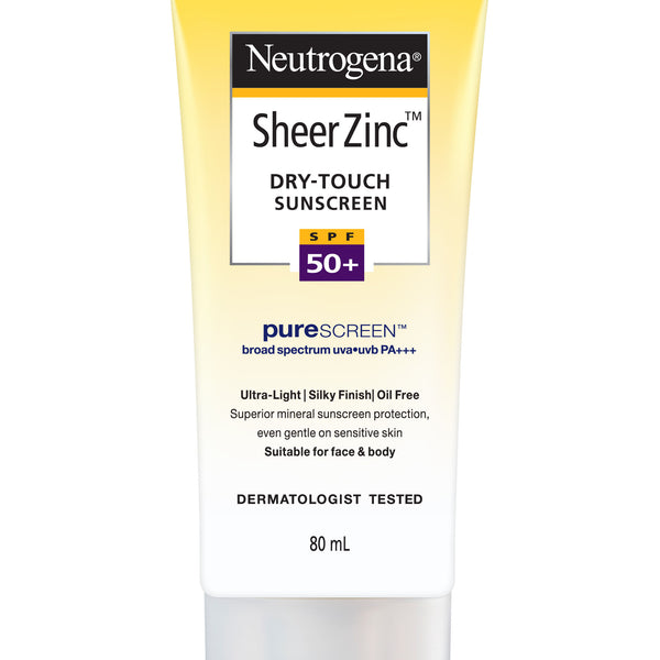 Neutrogena Sheer Zinc Dry-Touch Vs. Neutrogena Ultra Sheer Dry-Touch  Sunscreen SPF 50