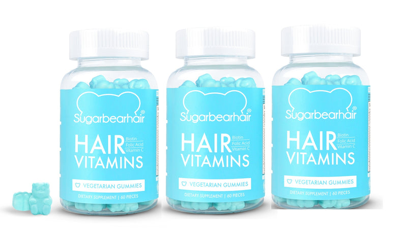 Sugarbear Hair Vitamins Vegan 60 Gummies -3 Month Supply