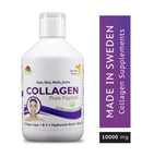 Swedish Nutra- Hydrolised Collagen Type 1&3 - 10000 mg +Biotin + Hyaluronic Acid-500 ml