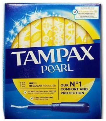 Tampax Pearl 18 Regular Tampons